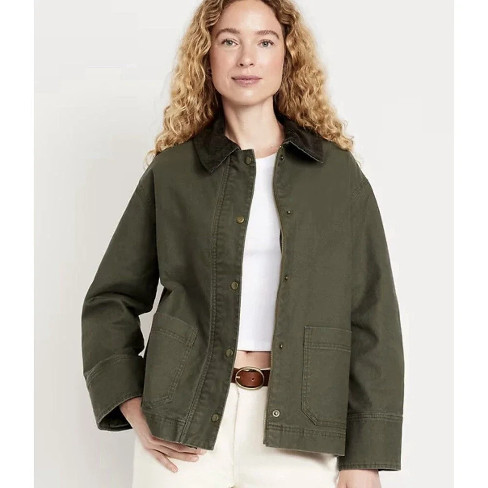 Old Navy Olive Green Utility Jacket